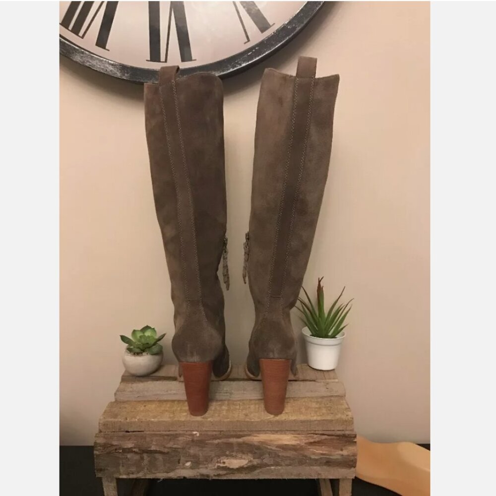 New Anthropologie Joie Dagny Boots Suede Knee High Size 5.5 MSRP: $240 - Picture 5 of 8